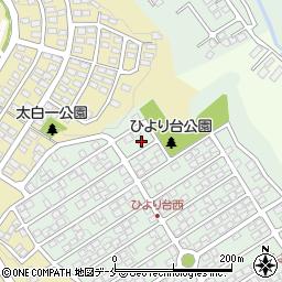 宮城県仙台市太白区ひより台37-3周辺の地図