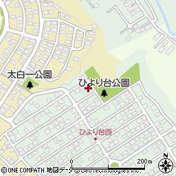 宮城県仙台市太白区ひより台37-17周辺の地図