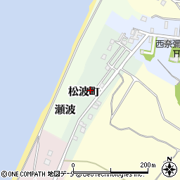 新潟県村上市松波町周辺の地図