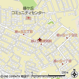 仙台緑ケ丘郵便局周辺の地図