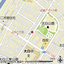 宮城県仙台市太白区太白周辺の地図