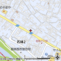 株式会社河北仙販　若林支店周辺の地図