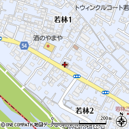 仙台若林一郵便局周辺の地図