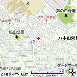 宮城県仙台市太白区八木山東周辺の地図