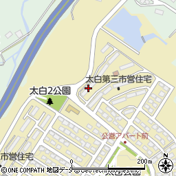 仙台市太白市営住宅２０周辺の地図