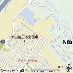 仙台市太白市営住宅２０周辺の地図