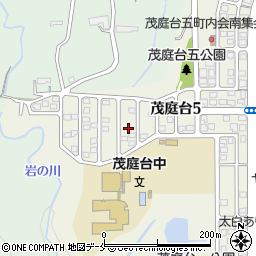 宮城県仙台市太白区茂庭台5丁目8周辺の地図