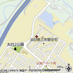 仙台市太白市営住宅２０周辺の地図