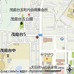 ホワイト急便茂庭台５丁目店周辺の地図