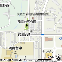 宮城県仙台市太白区茂庭台5丁目周辺の地図