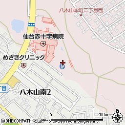 タイムズ仙台赤十字病院第３駐車場周辺の地図