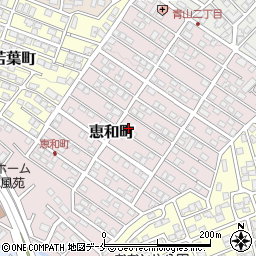 宮城県仙台市太白区恵和町周辺の地図