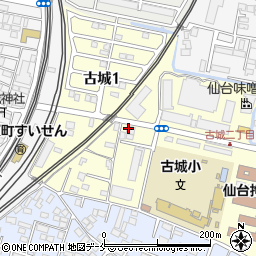イオンエクスプレス仙台古城店周辺の地図