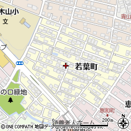 宮城県仙台市太白区若葉町周辺の地図