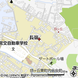 宮城県仙台市太白区長嶺周辺の地図
