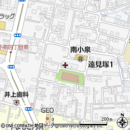 仙台市　遠見塚児童館周辺の地図