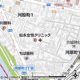 宮城県仙台市若林区河原町周辺の地図