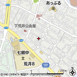 宮城県仙台市若林区荒井7丁目25-6周辺の地図