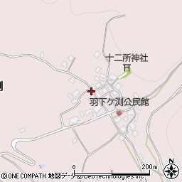 新潟県村上市羽下ケ渕周辺の地図