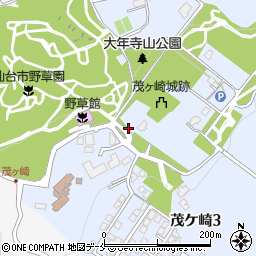 大年寺山公園トイレ１（バス停前）周辺の地図