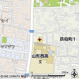 ツルハドラッグ山形鉄砲町店周辺の地図