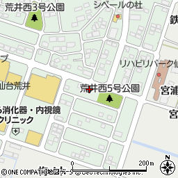 仙台十七歯科医院周辺の地図
