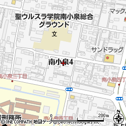 宮城県仙台市若林区南小泉4丁目13-6周辺の地図