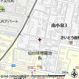 宮城県仙台市若林区南小泉3丁目19-15周辺の地図