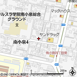 宮城県仙台市若林区南小泉4丁目8-11周辺の地図