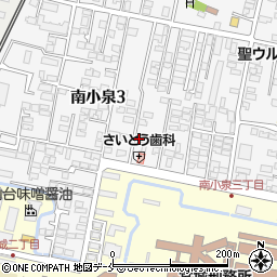 宮城県仙台市若林区南小泉3丁目12-21周辺の地図