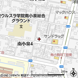 宮城県仙台市若林区南小泉4丁目8-12周辺の地図