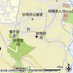 山形県山形市妙見寺周辺の地図