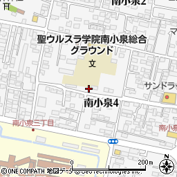 宮城県仙台市若林区南小泉4丁目4-6周辺の地図