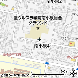 宮城県仙台市若林区南小泉4丁目4-2周辺の地図