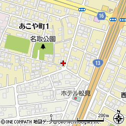 山形県山形市あこや町1丁目15-17周辺の地図