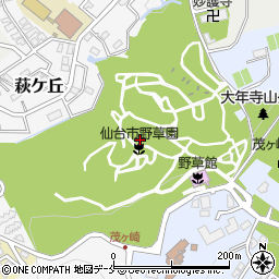 大年寺山公園トイレ２（野草園彫刻広場南側）周辺の地図