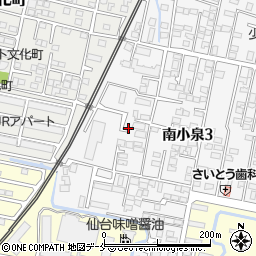 宮城県仙台市若林区南小泉3丁目16-16周辺の地図