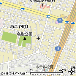 山形県山形市あこや町1丁目15-11周辺の地図