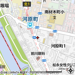 吉野家仙台河原町店周辺の地図