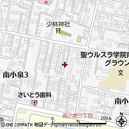 宮城県仙台市若林区南小泉3丁目7周辺の地図