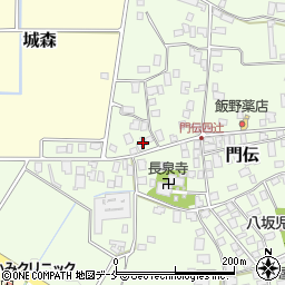 山形県山形市門伝34周辺の地図