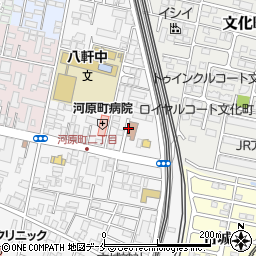 仙台市役所　若林区コミュニティ・センター南材コミュニティ・センター周辺の地図