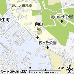 向山基督教会周辺の地図