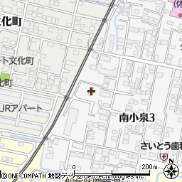 宮城県仙台市若林区南小泉3丁目16-3周辺の地図