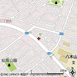 仙台八木山本町郵便局周辺の地図