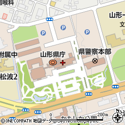 山形県庁周辺の地図