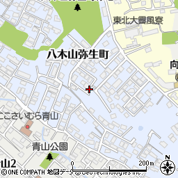 八木山弥生町1号公園周辺の地図