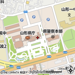 山形県庁内郵便局 ＡＴＭ周辺の地図