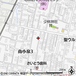 宮城県仙台市若林区南小泉3丁目4-9周辺の地図