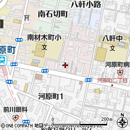 宮城県仙台市若林区新弓ノ町周辺の地図